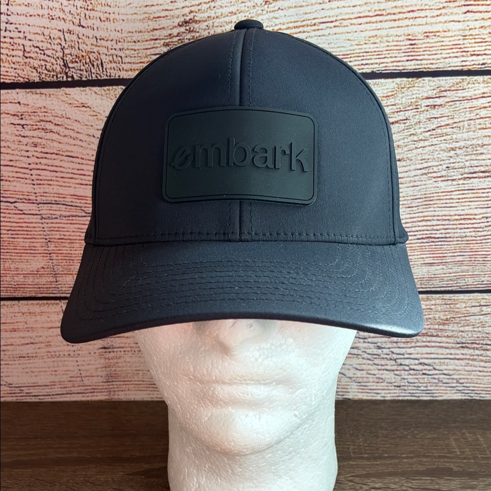 EUC Branded Bills Black Embark Logo Cap